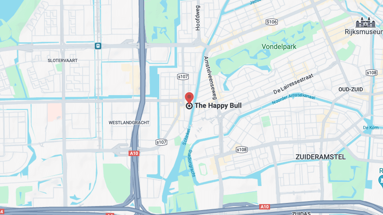 The Happy Bull, Amsterdam Map